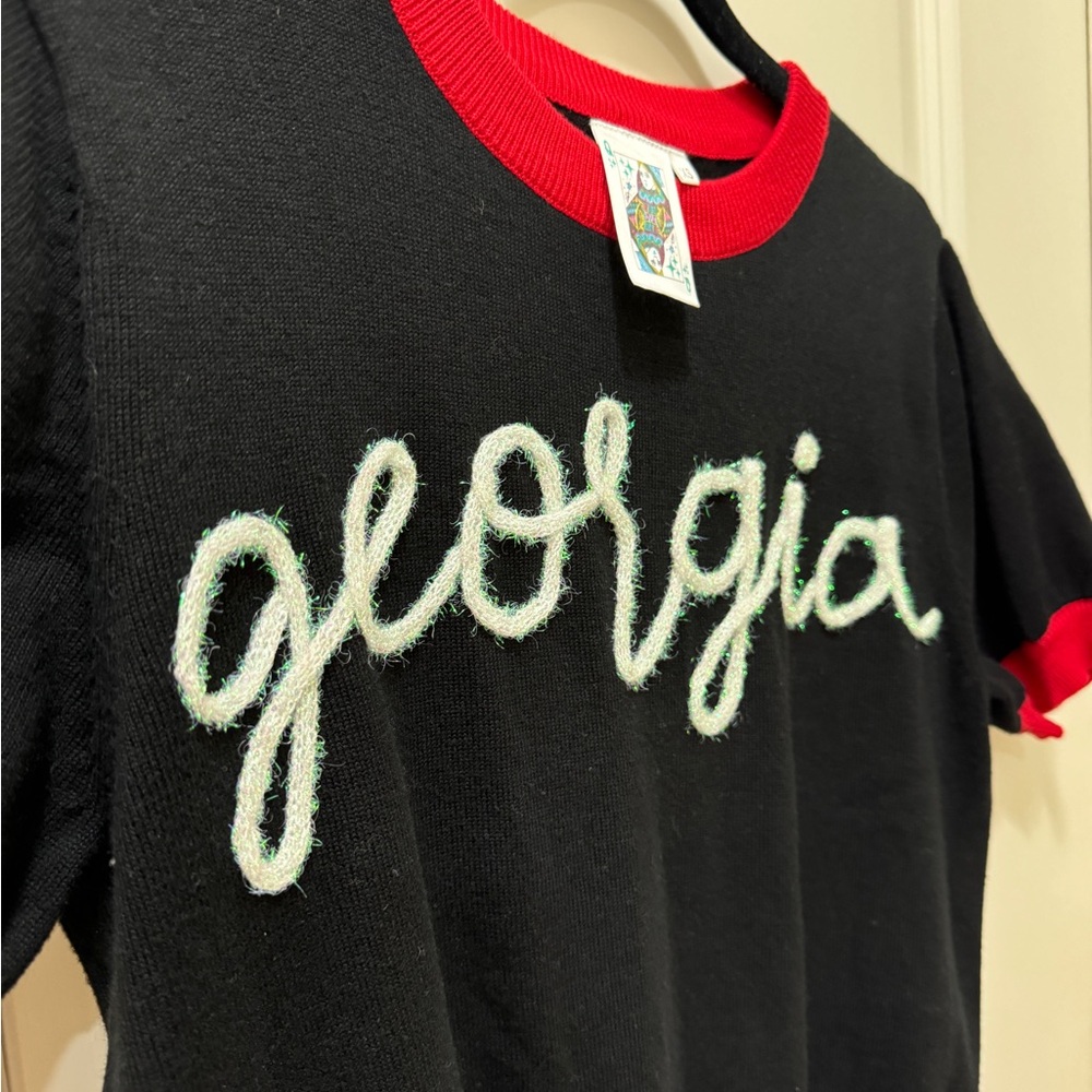 Queen of Sparkles VGUC Georgia Bulldogs short sleeve sweater, XS